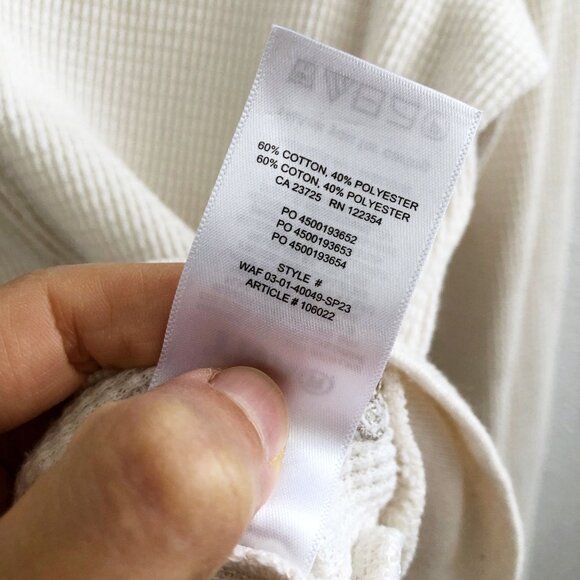 TNA By Aritzia Waffle Zip Hoodie Size Small - Picture 8 of 9